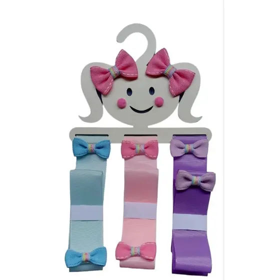 Organizador de laço infantil / Cabide porta laços / Porta laços em mdf