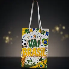Sacolinha Surpresa Personalizada Lembrancinha FUTEBOL BRASIL COPA PEGUE E MONTE