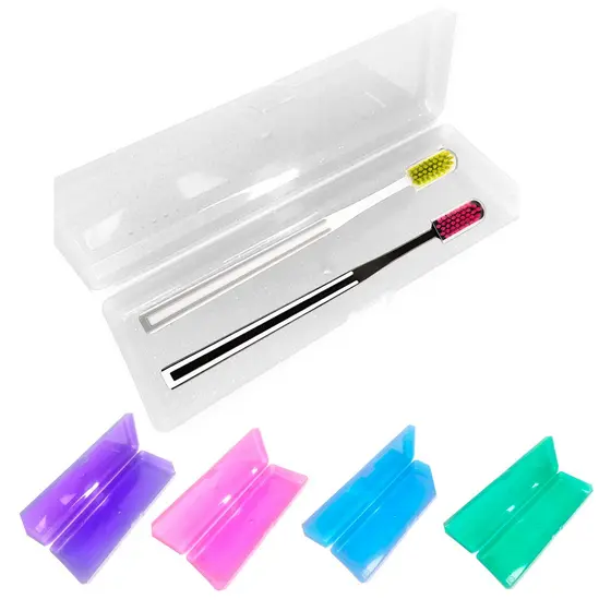 Escova de dente 5700 cerdas ultrafinas mais Porta Escova de Dente Estojo Multiuso Mamita
