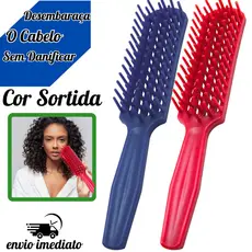 Escova Jacaré Desembaraçadora Cores Sortidas Florata Pentear Cabelo Desembaraçado