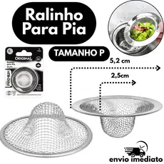 Ralinho de Pia Inox Premium 5,2cm – Ralo Japonês Para Cozinhas, Banheiros, Pias