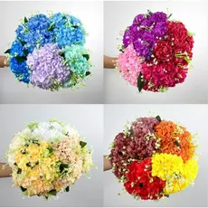 pompom - Buquê de Pompom grande artificial com 9 flores - BY800578