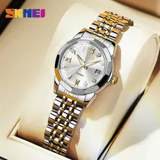 Relógio Skmei watch original Feminino Em Aço Inoxidável Luminoso À Prova D'água Blue 7070