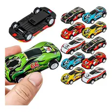 Kit 10 Carrinhos De Fricção Metal Racing Estilo Hot Wheels Brinquedo Zoop Toys