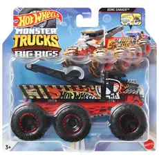 Hot Wheels Caminhão Reboque Monster Trucks Mattel 1/64 Hwn86 Lançamento Mattel Brinquedo Carrinho Monster Truck Bone