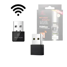 Adaptador USB Receptor Wireless para Rede WiFi Sem Fio PC Notebook Kapbom