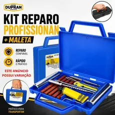 Reparo Metal Com Maleta Chaves E Refis Para Remendo Pneu Carro E Moto