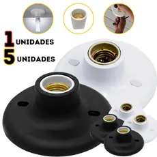 1 OU 5 Plafon suporte de Lâmpada Pop Bocal Cerâmico E27 Soquete PP plafonier PRETO E BRANCO
