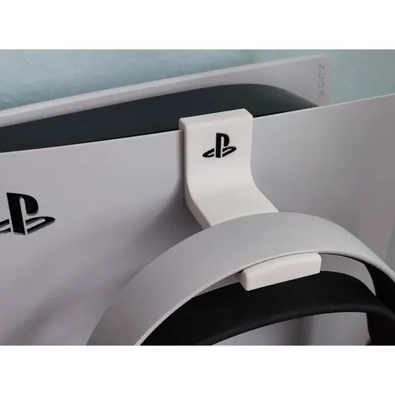 Suporte Headset Headphone Ps5 - Clip Lateral Console