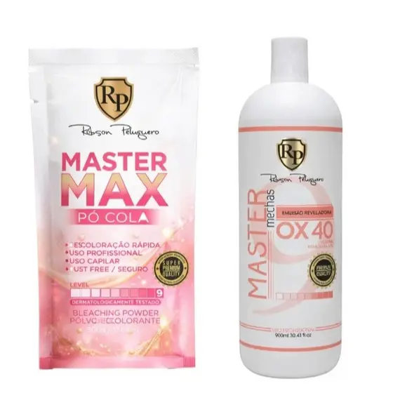 Po Cola Master Max Descolorante + Ox 40 Master Mechas Robson Peluquero
