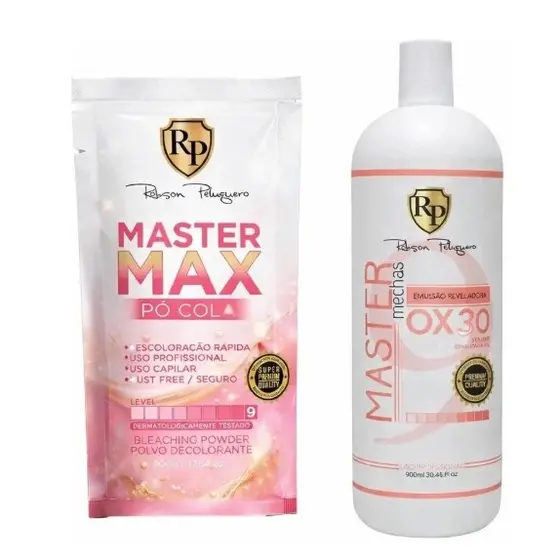 Po Cola Master Max Descolorante + Ox 30 Master Mechas Robson Peluquero