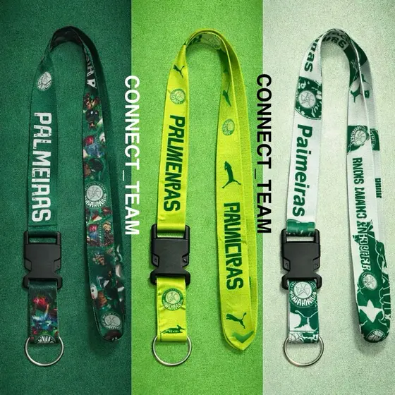 Chaveiro Palmeiras Moto Cordão Tirante Pescoço Crachá Fecho Tic Tac Engate