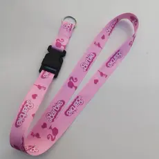 Cordão Barbie Cracha Chave Chaveiro Mosquete Engate Rápido
