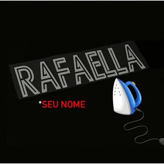 Patch Termocolante Nome Personalizado você mesmo aplica em suas roupa