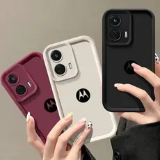 Caixa Para Telefone Motorola Moto G53 G53S G53Y G53G G53J G34 G24 Power G04S G04S G22 G14 G10 G20 G30 E13 Lente De Silicone Líquido Capa Traseira À Prova De Choque
