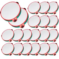 KIT COM 30 UNIDADES PANDEIROS INSTRUMENTO INFANTIL BRINQUEDOS INTERATIVOS