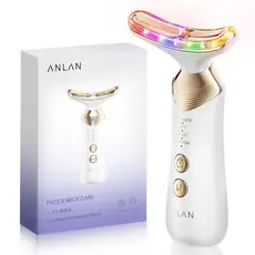 Anlanlan Dispositivo Bipolar De Beleza Do Pescoço Lifting Facial Linhas De Massagem Removendo 5 Terapia Com Luz Colorida