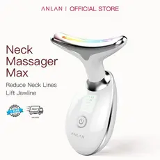 ANLAN Pescoço Rosto Massageador Emagrecimento Vibração Led Photon Therapy V Dispositivo De Levantamento Facial 7 Cores