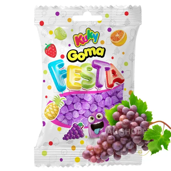 Bala de Goma Sino 500gr - Sabor Uva (roxa)