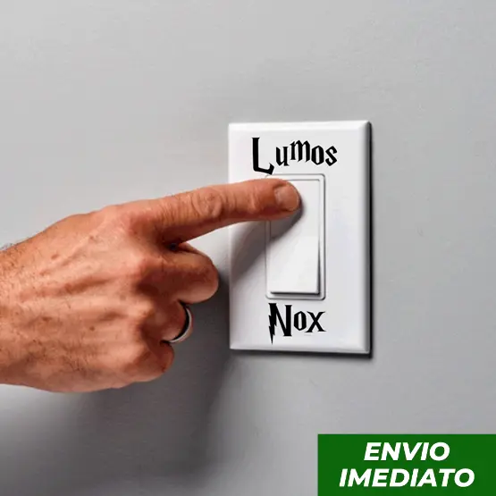 Adesivo de Interruptor - Lumos/Nox - Harry Potter