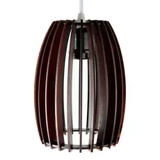 Luminária de Teto Balcão Cozinha Bancada Área Gourmet Varanda Estilo Rústico em MDF