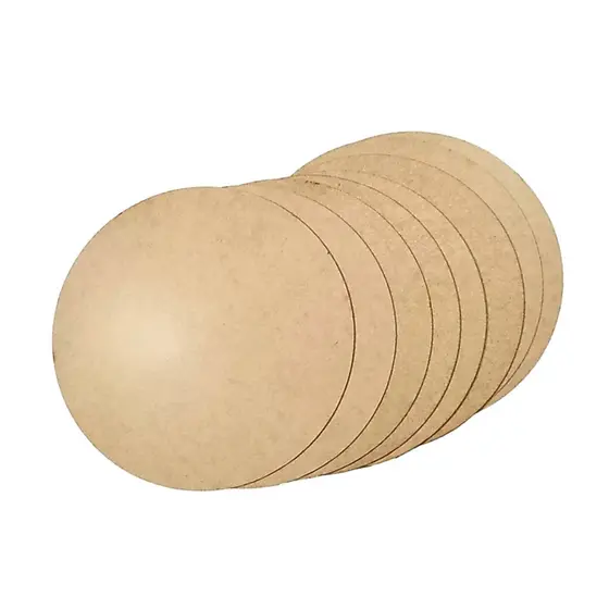 Conjunto 6 Suplat Soupla Sousplat padrão 35cm Base para Decoração Sala de Jantar em MDF