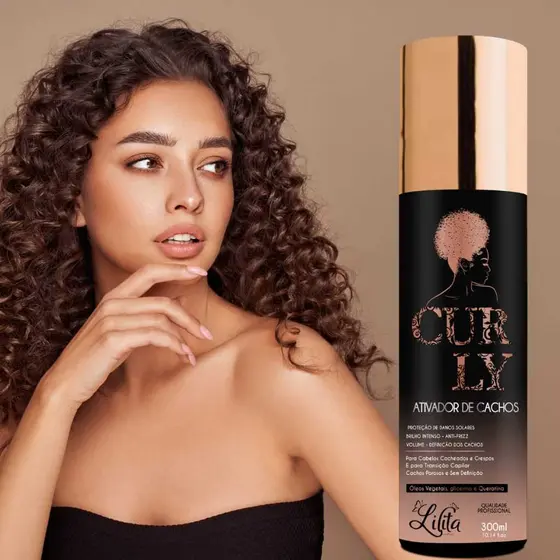 Ativador de Cachos Curly  hidratação e tratamento definição anti frizz instantaneo de ondas 300 ML