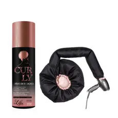 Ativador de Cachos Curly com Touca toca Difusora para definição dos cabelos cacheados melhor preço