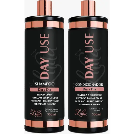 Shampoo e Condicionador Day Use 500 ml os melhores cuidados pro seus cabelos