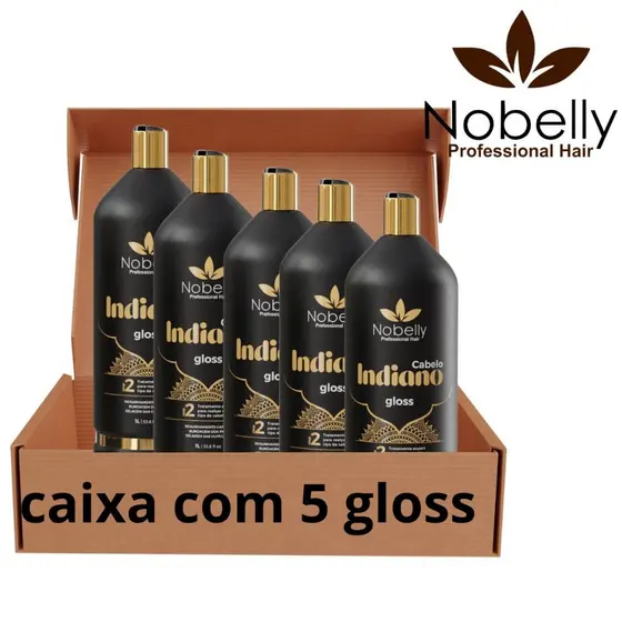 Progressiva Organica Profissional sem formol kits com 5 gloss 1 litro rende 10 aplicações