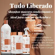 kit de cabelo Bomba de vitaminas shampoo e condicionador 1Litro + máscara de hidratação 1Kg Lilita