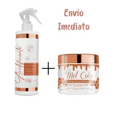 Acidificante e Mel cola Modelador e  fixação  cachos naturais orgânicos Fluido Reconstrutor
