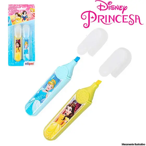 Kit Marca Texto Princesas ou Frozen Infantil Com Duas Peças  Disney