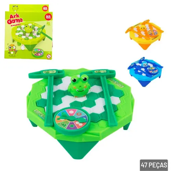 Mini Quebra Gelo Jogo Armadilha Infantil  Animal 47 Peças - Pinguim | Sapo | Pato