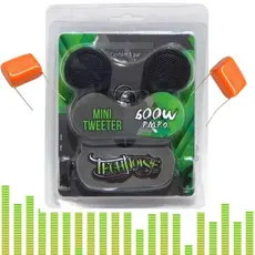 Mini Tweeter Alta Frequência 600w automotivo Painel Porta coluna 80w Rms Com Capacitores
