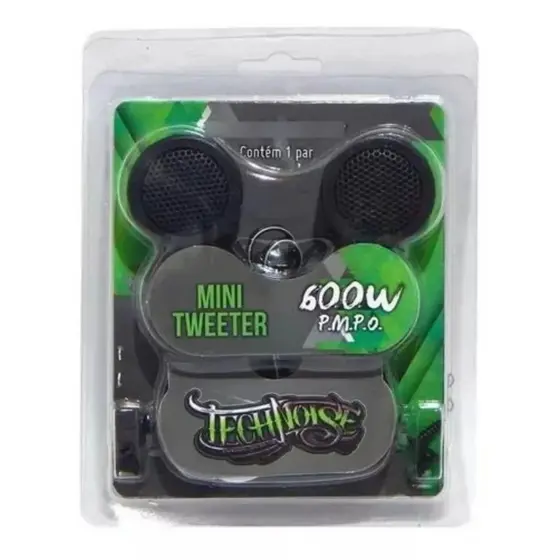 Mini Tweeter de Painel Automotivo 600w Porta Coluna Tampão 4 Ohms Tweter 80w Rms