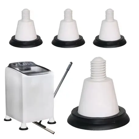 Pé Nivelador Anti Vibração Máquina Electrolux Mais Alta Kit 04 Unidades