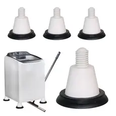Pé Nivelador Anti Vibração Máquina Electrolux Mais Alta Kit 04 Unidades