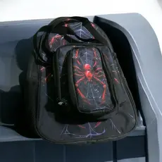 Mochila Infantil Homem Aranha - Compacta, Resistente e Leve para Creche e Pré Escola kit 3 peça .