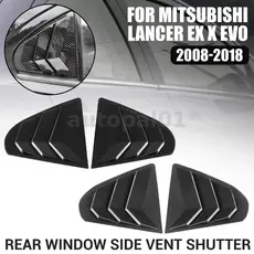 Guarnição Da Tampa Veneziana Do Obturador De Ventilação Lateral Janela Traseira Para Mitsubishi Lancer EX X EVO 2008-201