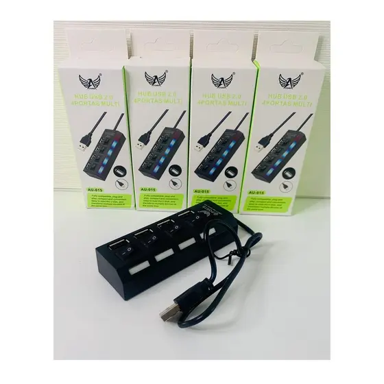 Régua Hub Usb 2.0 4 Portas Interruptor