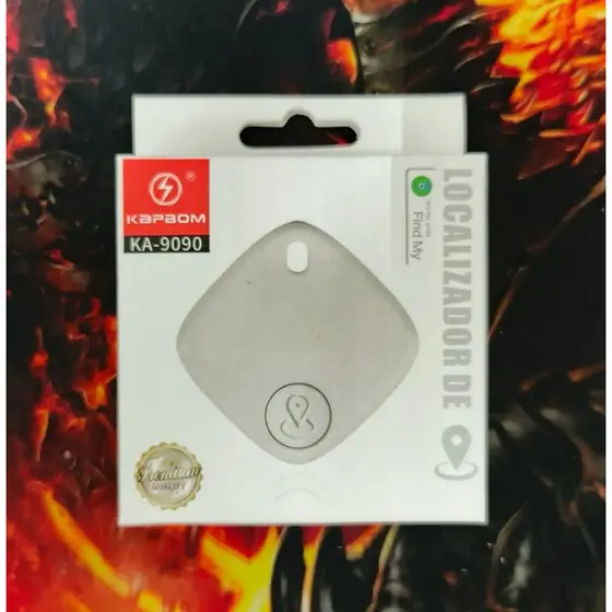 CHAVEIRO LOCALIZADOR KABOOM KA-9090 | Funciona c/ App Buscar (Find My) Apple | Anti-Perda GPS