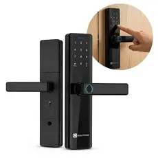 Fechadura Digital Embutir Com Biometria, Senha E Chave Fosca