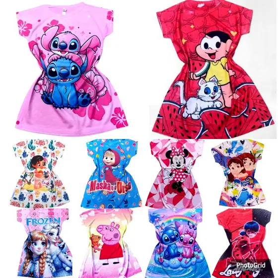 Vestido de Menina Infantil - ENVIO IMEDIATO