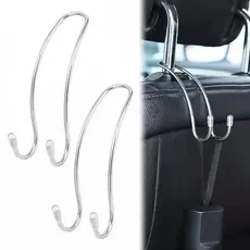 Organizadores De Interiores Automotivos Organizador De Bancos Traseiros Para Automóveis Universal Bolsas De Mão Revestimentos De Roupa Gancho De Mercearia Cabeça Armazenamento De Ganchos Duplos
