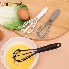 Batedor De Café Com Leite Espuma Silicone Mini Aço Inoxidável Ovo Cozinha Gadget De Cozimento