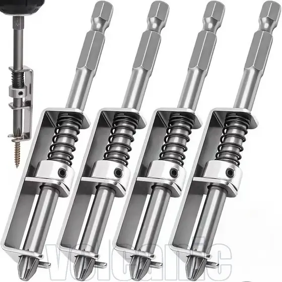 Suporte De Parafuso Com Mola De 1/2 Unidades-Liberação Rápida-Para Reparo De Garagem-Adaptador De Retenção De Bits-Posic