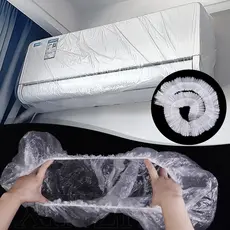 Capa À Prova De Poeira Do Ventilador Transparente Descartável/70 * 145cm Universal Air Conditioner Dust Cover/Home Appliance Storage Supplies/De Móveis Grandes D'água
