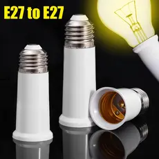 E27 Conversor De Soquete De Lâmpada De Comprimento/E27 A E27 Suporte De Extensão/Acessórios Led/Tampa De Parafuso Doméstica 65/95/120mm