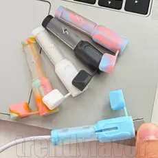 1/2/3 Unidades Protetor De Linha De Dados 2 Em 1-Protetores Carga Anti-Quebra-Acessórios De Adaptador Tipo C Da Moda-Cap